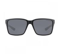 Dirty Dog Men's Yolo Sunglasses Black/Grey Polarized Rectangular Casual Full Frame UV Protection