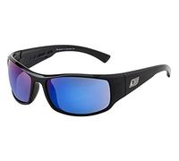 Dirty Dog Muzzle AHMPOL Shiny Black Muzzle Wrap Sunglasses Polarised Driving Lens Category 3 Lens Mirrored Size 65mm