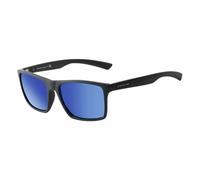 Dirty Dog VOLCANO - Satin Black with Polarized Blue Mirror Lens - 57