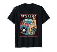 Dirty Gringo Old School Pinup Motorcycle Engine Biker Design Value Graphic T-Shirt
