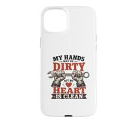 Dirty Hands Clean Heart Mechanic Wrench Case for iPhone 15 Plus