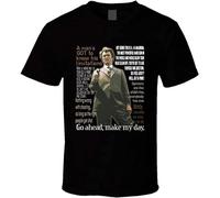 Dirty Harry Clint Quotes Clint EastMovie Action Mens T Shirt Size 3XL Black