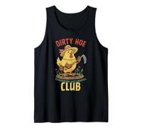 Dirty Hoe Gardening Social Club Retro 1940s Country Chicken Tank Top