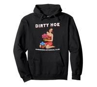 Dirty Hoe Gardening Social Club Retro 1950s Girl Pullover Hoodie