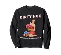 Dirty Hoe Gardening Social Club Retro 1950s Girl Sweatshirt