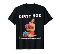 Dirty Hoe Gardening Social Club Retro 1950s Girl T-Shirt