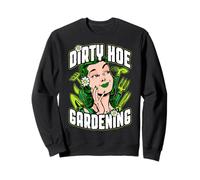 Dirty Hoe Gardening Tools Vintage Pop Art Gardener Girl Sweatshirt