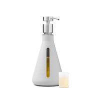 Dirty Labs | Reusable Erlenmeyer Glass Dispenser and Pump | Liquid Laundry Detergent Dispenser | Holds 40 Loads | 375 mL | Machine Washable