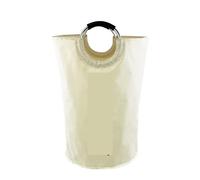 Dirty laundry basket Home Large Capacity Clothes Storage Bag Oxford Cloth Laundry Round Handle Dirty Basket(Beige)