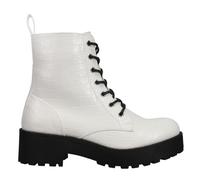 Dirty Laundry Women's Mazzy Combat Boot, White, 6 UK