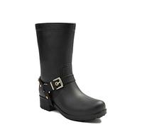 Dirty Laundry Womens Road Warrior Rubber Closed Toe Mid-Calf, Black, Size 8.0 US US