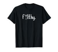 Dirty Martini Drinking Filthy Tini Cocktail Lover Vintage Value Graphic T-Shirt