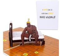 Dirty Pop Cards - Funny Barry Wood 3D Birthday Card, Laser Cut, Pop-Up, Gag Gift, Prank Novelty, Weirdest Best Friend Bday Card, for Men, Boyfriend, Sister, Women, Uncle