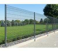 Dirty Pro Tools 1.8M High V Mesh Security Fence - 4 Panels And Posts, Powder Coated Grey, Anti-Climb, Easy Installation