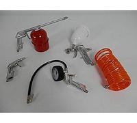 Dirty Pro Tools 5-Piece Air Tool Kit Spray Gun, Hose & Compressor Accessories