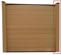 Dirty Pro Tools 6 Foot Brown Composite Heavy Duty Fence Water Resistant Easy Fit