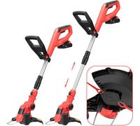 Dirty Pro Tools Cordless Grass Strimmer 20V Lithium-Ion Battery, Fast Charger, Lightweight Electric Garden Trimmer