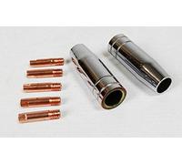 Dirty Pro Tools Gasless Mig Torch Kit 2 Shrouds & 5 Contact Tips For 0.8mm Wire