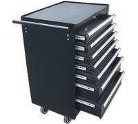 Dirty Pro Tools Heavy-Duty 7 Drawer Rollcab Tool Chest Lockable Garage Storage With Smooth Ball Bearing Slides