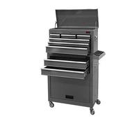 Dirty Pro Tools Heavy Duty Tool Chest & Rollcab Set Grey Lockable Top Cabinet With Ball Bearing Drawers