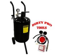 Dirty Pro Tools Portable Sand Blaster 76 Litres 20 Gallon Mobile Sand Bead Blasting Gun Incl