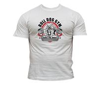 Dirty Ray Bodybuilding Bull Dog Gym men's short sleeve T-Shirt K30 (L)