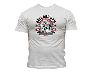 Dirty Ray Bodybuilding Bull Dog Gym men's short sleeve T-Shirt K30 (L)