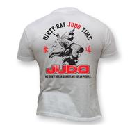 Dirty Ray Martial Arts MMA Combat Fight Judo Men's Short Sleeve T-Shirt DT10 (XXL) White