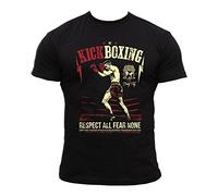 Dirty Ray Martial Arts MMA Kick Boxing Men's Short Sleeve T-Shirt DT9 (S) Black