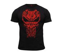 Dirty Ray Martial Arts Punisher No Mercy Men's Short-Sleeved T-Shirt DT44 (XXL)