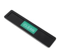 Dirty Running Sign Acrylic Black Indicator Magnetic Dishwasher Clean | Three-window Reversible Design, Bold Legible Markings, Scratch-resistant Matte Finish, for Appliance Doors, Family Kitchens