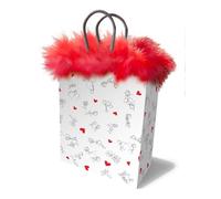 Dirty Stick Figures Gift Bag - Naughty Marabou Fringe 10-Inch Gift Bag The Perfect Blend of Cheeky Humor and Gift-Giving Glam!