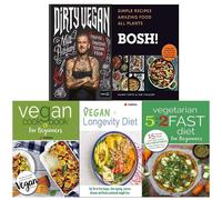 Dirty Vegan,Vegetarian 5,Vegan Longevity Diet,BOSH 5 Books Collection Set New PB