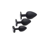Master Series Dirty Words Anal Plug Set, Black