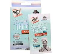 Dirty Works Charcoal Nose Pore Strips with Witch Hazel Extract, 6 Pack, Detox Treatment