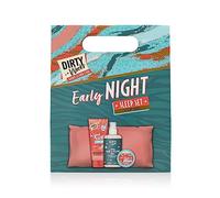 Dirty Works Early Night Set: Serene Slumber with Eye Pillow, Soothing Pillow Mist, Nourishing Hand Cream, and Hydrating Lip Balm for Tranquil Bedtime Atmosphere
