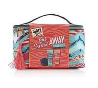 Dirty Works Get Carried Away Set: Crème de la Crème Creamy Body Wash, Big Softie Signature Body Butter, and Power Puff Shower Puff - Unisex Bath & Shower Kit