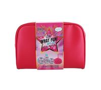 Dirty Works Oh What Fun Cosmetic Bag Gift Set | Skincare Minis in a Travel Pouch | Beauty Gift for Her