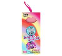 Dirty Works Scrub & Smooch Lip Care Set, Sweetie Fruity Lip Scrub & Pout Party Lip Balm Duo - Exfoliates & Moisturises, Fun Gift Set, PCS (1)