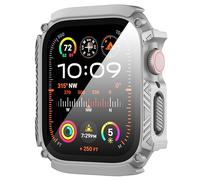Diruite 1-Pack Case for Apple Watch Series 6/5/4/SE 44mm Cover with Tempered Glass Screen Protector,Armor Ultra Thin PC Collision Avoidance HD Tempered Glass Screen Protector for iWatch 44mm Cases