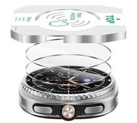 Diruite 2-Pack Screen Protector for Samsung Galaxy Watch 8 Classic 46mm Tempered Glass Film,Scratch-Resistant No Bubbles HD Protector with Auto-alignment Installation Kit Accessories,Classic 46mm