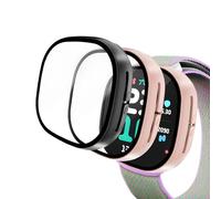 Diruite 2-Packs Screen Protector for Google Fitbit Ace LTE Tempered Glass Case,All Around Hard PC Protective for Google Fitbit Ace LTE Cover