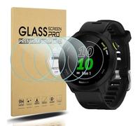 Diruite 4-Pack for Garmin Forerunner 55 Screen Protector Tempered Glass for Garmin Forerunner 55 Smart Watch [2.5D 9H Hardness][Anti-Scratch][Optimized Version]