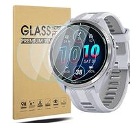 Diruite 4 Pack for Garmin Forerunner 965 Screen Protector Tempered Glass,Anti-Scratch Screensaver Film[2.5D 9H hardness]