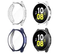 Diruite 4-Pack for Samsung Galaxy Watch 5 40mm Screen Protector Case, HD Shockproof Soft TPU Full Protection Screen Protector Case for Samsung Galaxy Watch 5 40mm Protective Cover