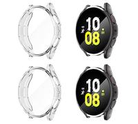 Diruite 4-Pack for Samsung Galaxy Watch 5 40mm Screen Protector Case, HD Shockproof Soft TPU Full Protection Screen Protector Case