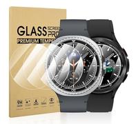 Diruite 4-Pack Screen Protector for Samsung Galaxy Watch 8/4 Classic 46mm Tempered Glass Screen Cover[Diameter Size 34.5mm]