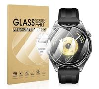 Diruite 4-Packs Tempered Glass for HUAWEI Watch GT 6 46mm Screen Protector Cover HD Scratch-Resistant 9H Tempered Glass No Bubbles,46mm