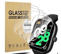 Diruite 4Pcs Screen Protector for Xiaomi Redmi Watch 4 Tempered Glass Cover