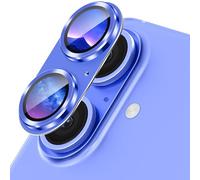 Diruite Camera Lens Cover for iPhone 16/16 Plus Camera Protector, 360°Integrated Frosting Tempering Glass Lens Protective Film for iPhone 16/16 Plus Camera Protection